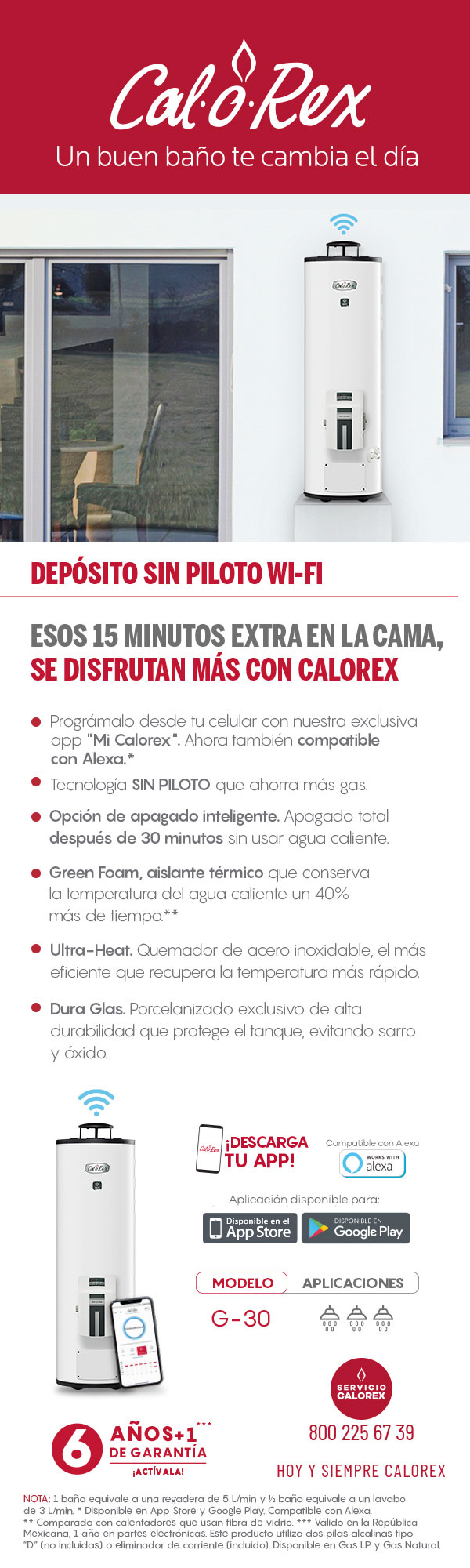 Calentadores de Agua de Depósito Wifi Calorex Home Depot México